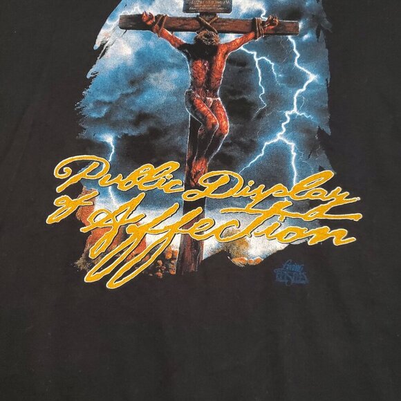 Vintage Public Display of Affection Jesus Bible Verse God t-shirt - Size XXL - Picture 3 of 8